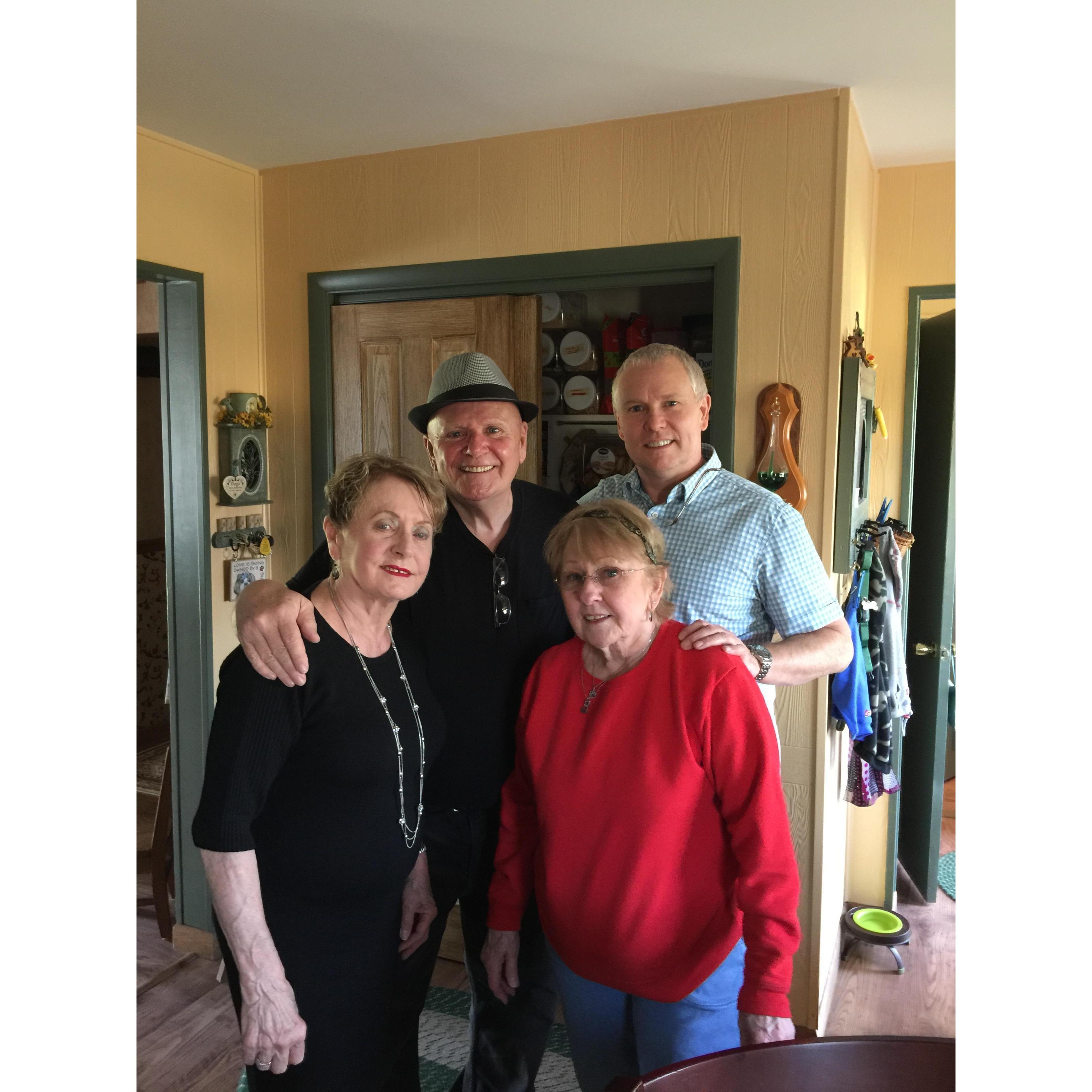 Mom, Aunt Grace, Uncle Corky and John.