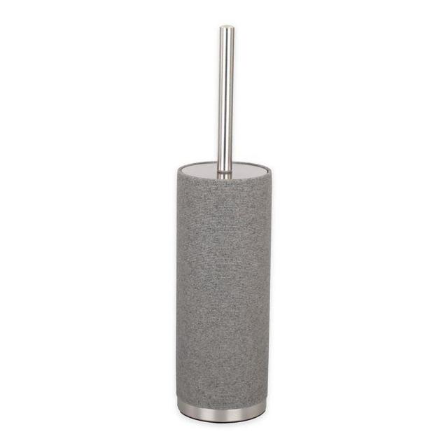 Highline Toilet Brush with Holder in Grey/Brushed Nickel