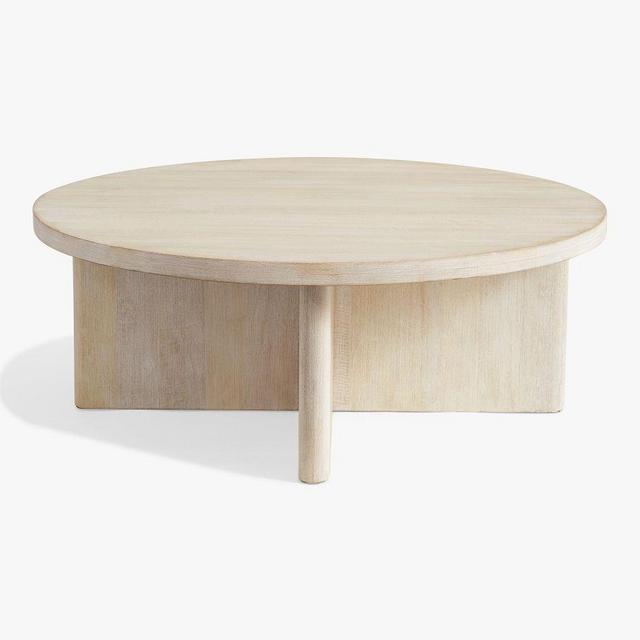 Cayman 40" Round Coffee Table, Biscotti