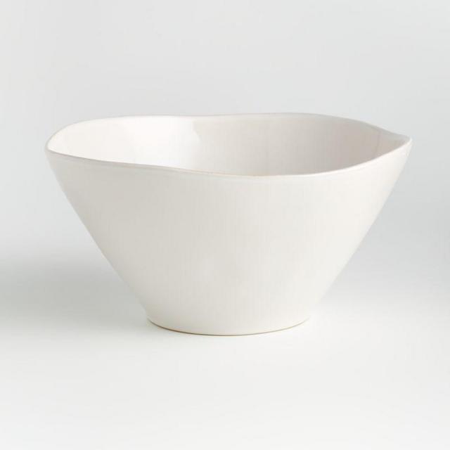 Marin White Large Serving Bowl