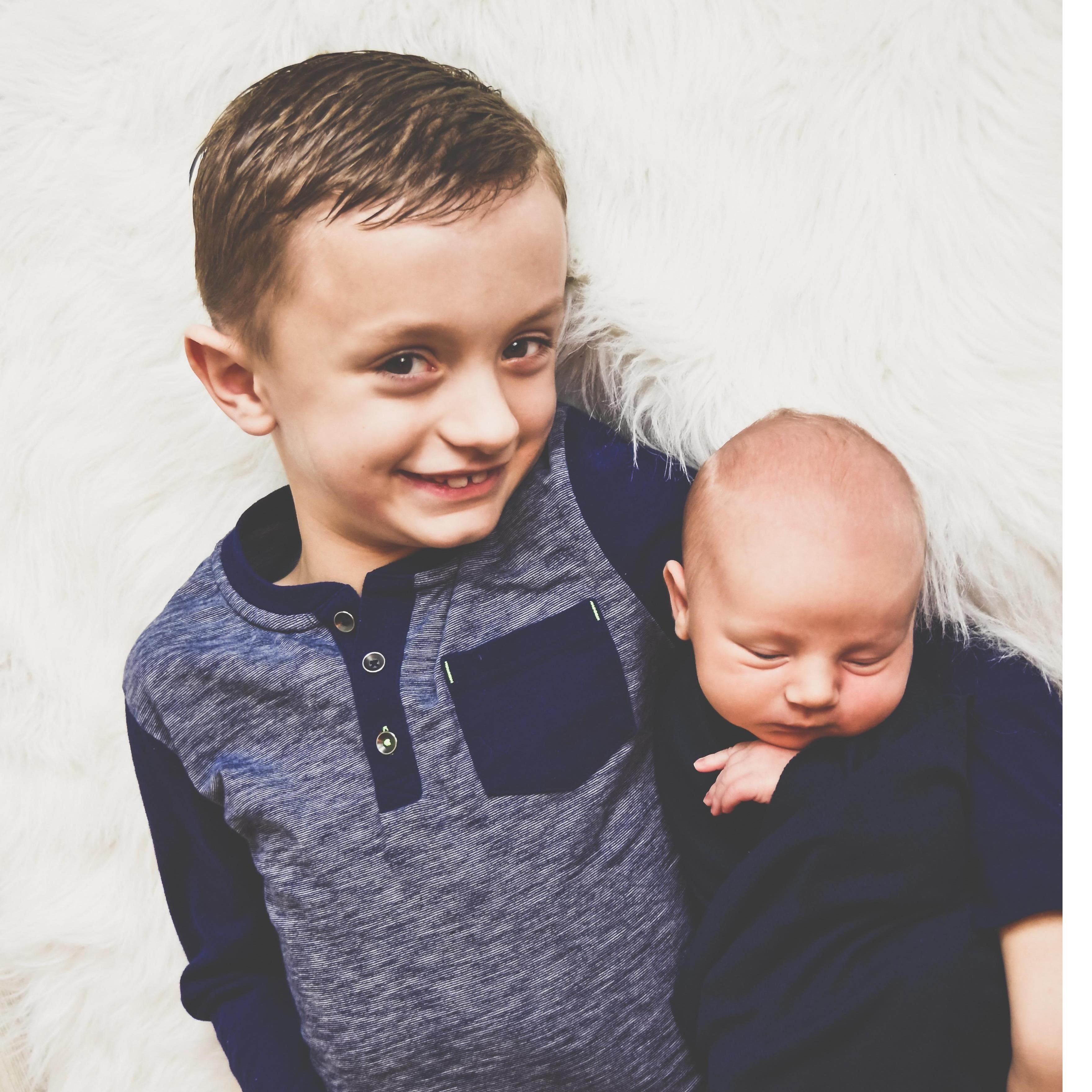 Our two favorite boys! Gunner and Wesley!