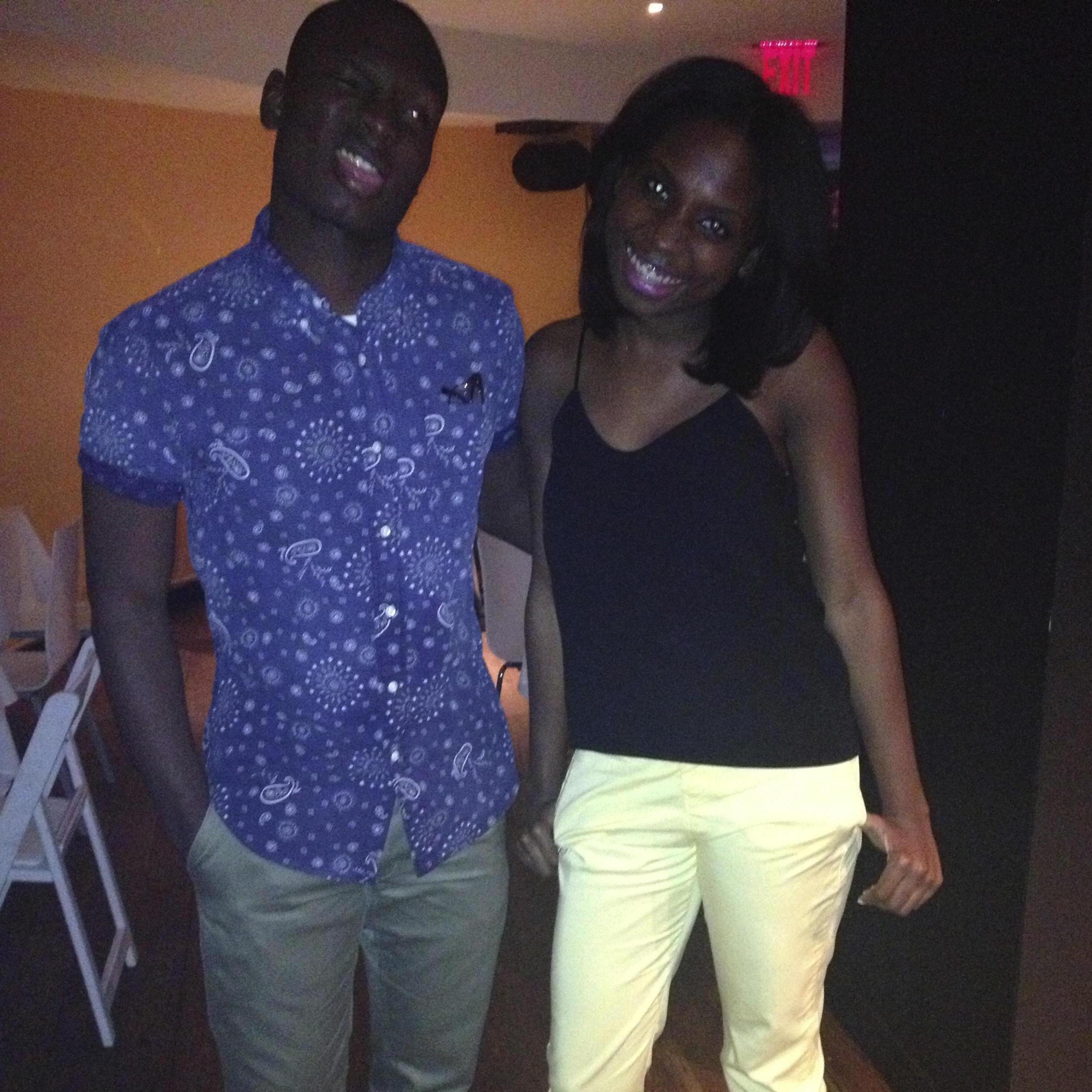We went to a lot of group dinners and always sat together. This is before when we were just friends.