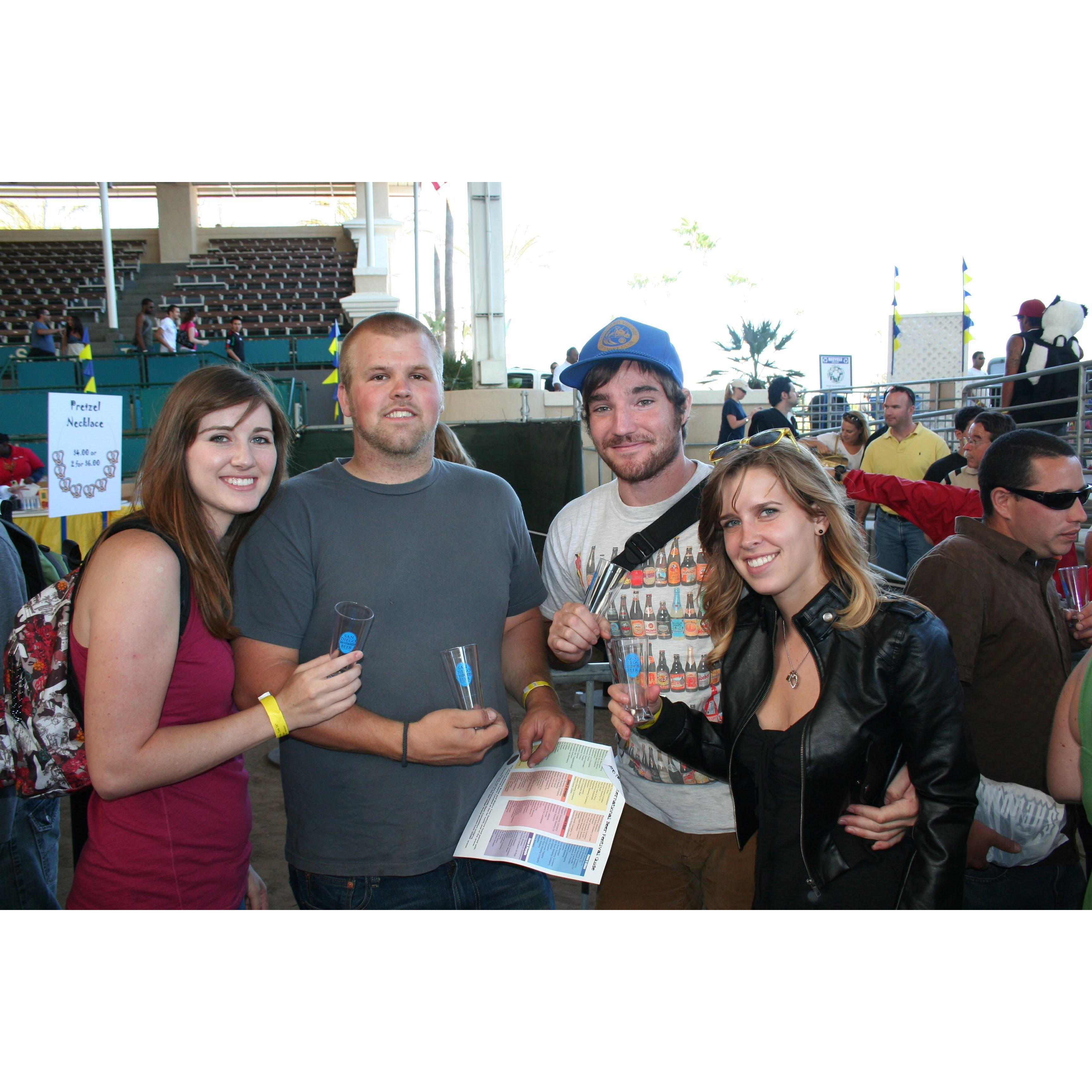 Beer Tasting with friends at the Del Mar Fair