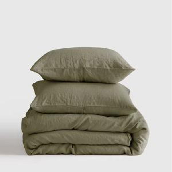 Linen Duvet Cover Set | Quince in Willowleaf