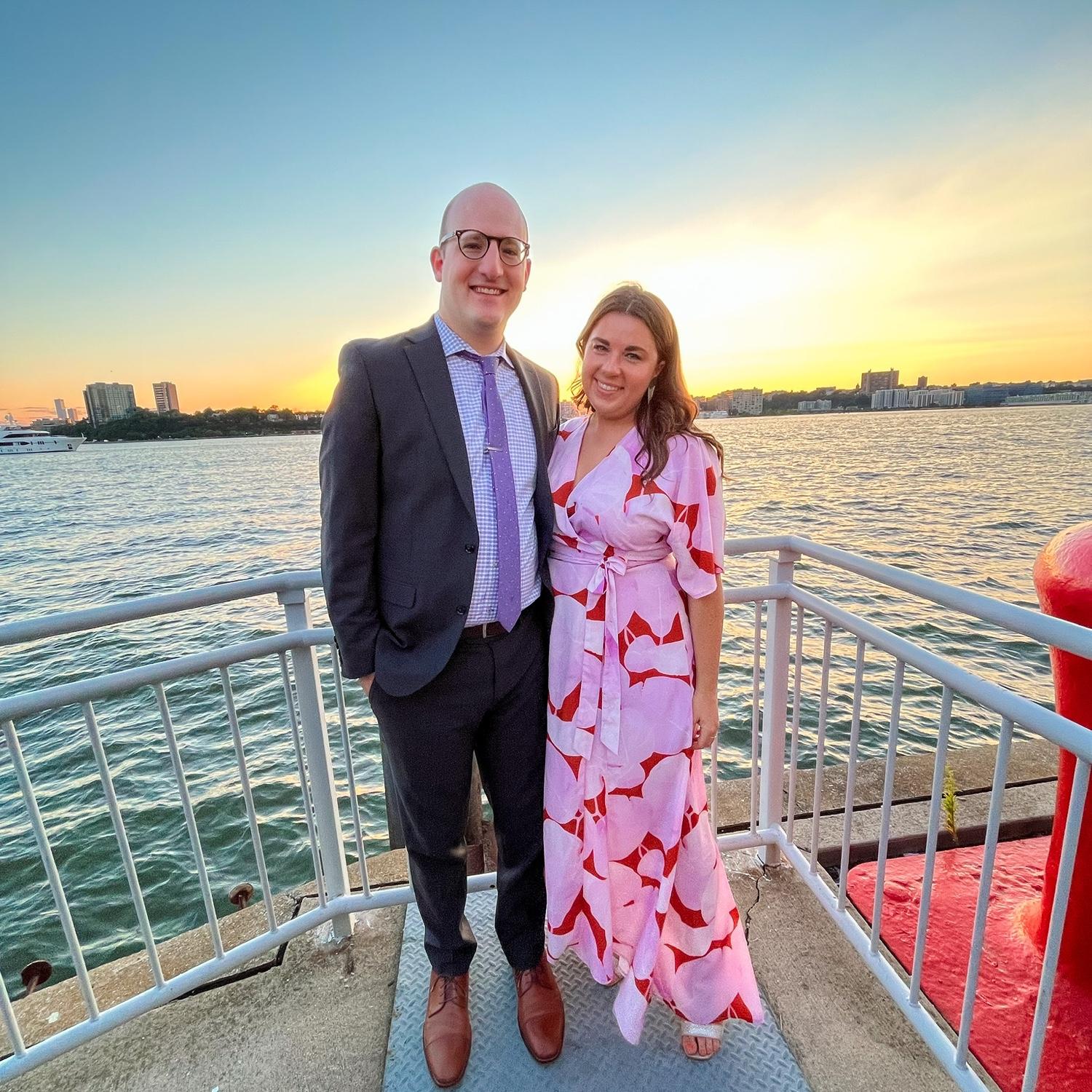 Fabulous wedding for Alix & Greg, this time in our new neighborhood. Chelsea Piers, Manhattan. July 2023