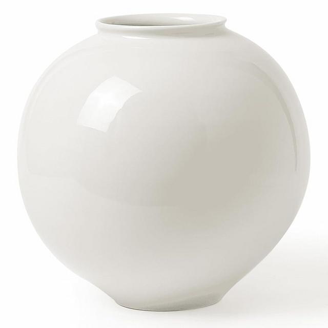 Kokrose White Terracotta Vase, White Large Floor Pottery Vase for Home Decor, Oversized Tall Vases for Centerpieces, Living Room, Office, or Wedding, 11.8 Inches