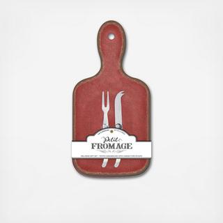 Antiqua BPA Free Melamine 3-Piece Cheeseboard Gift Set