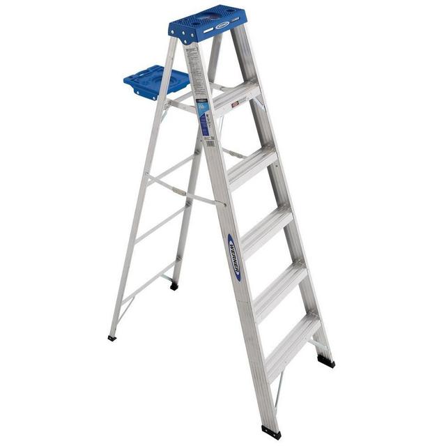 6 ft. Aluminum Step Ladder with 250 lb. Load Capacity Type I Duty Rating