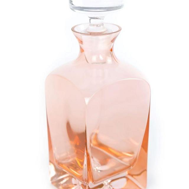Estelle Colored Decanter {Blush Pink}