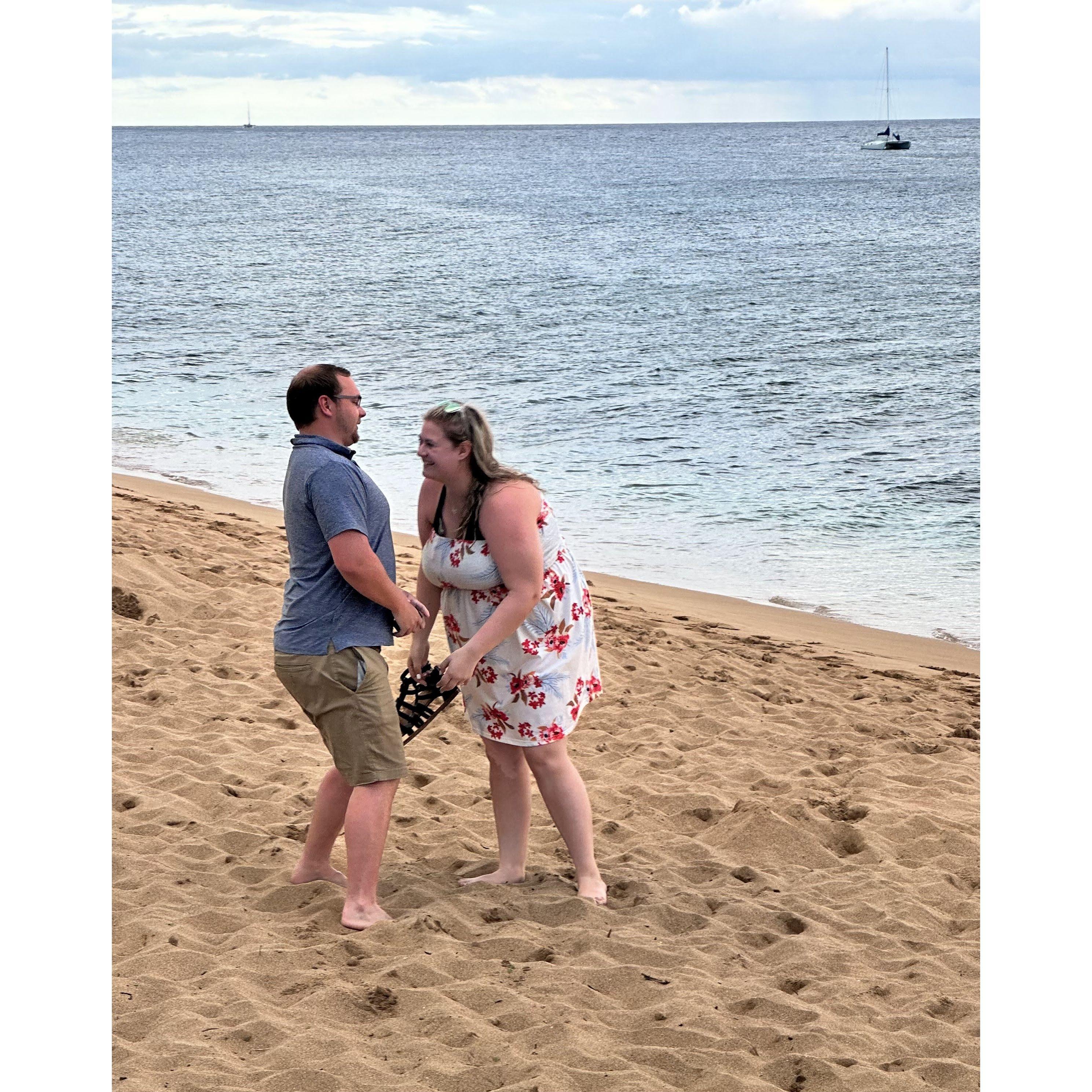 Right after he asked me to be his wife
