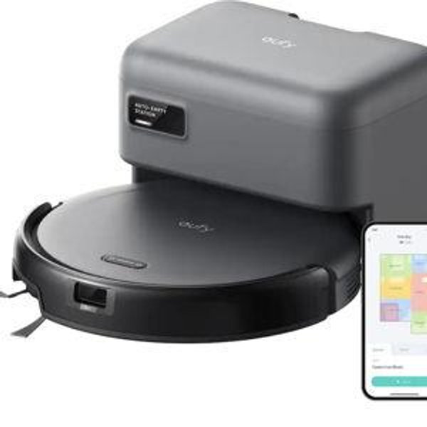 Eufy - Robot Vacuum C10, Self Emptying, Advanced Smart Mapping with LiDAR Navigation+Replacement Accessories - Black