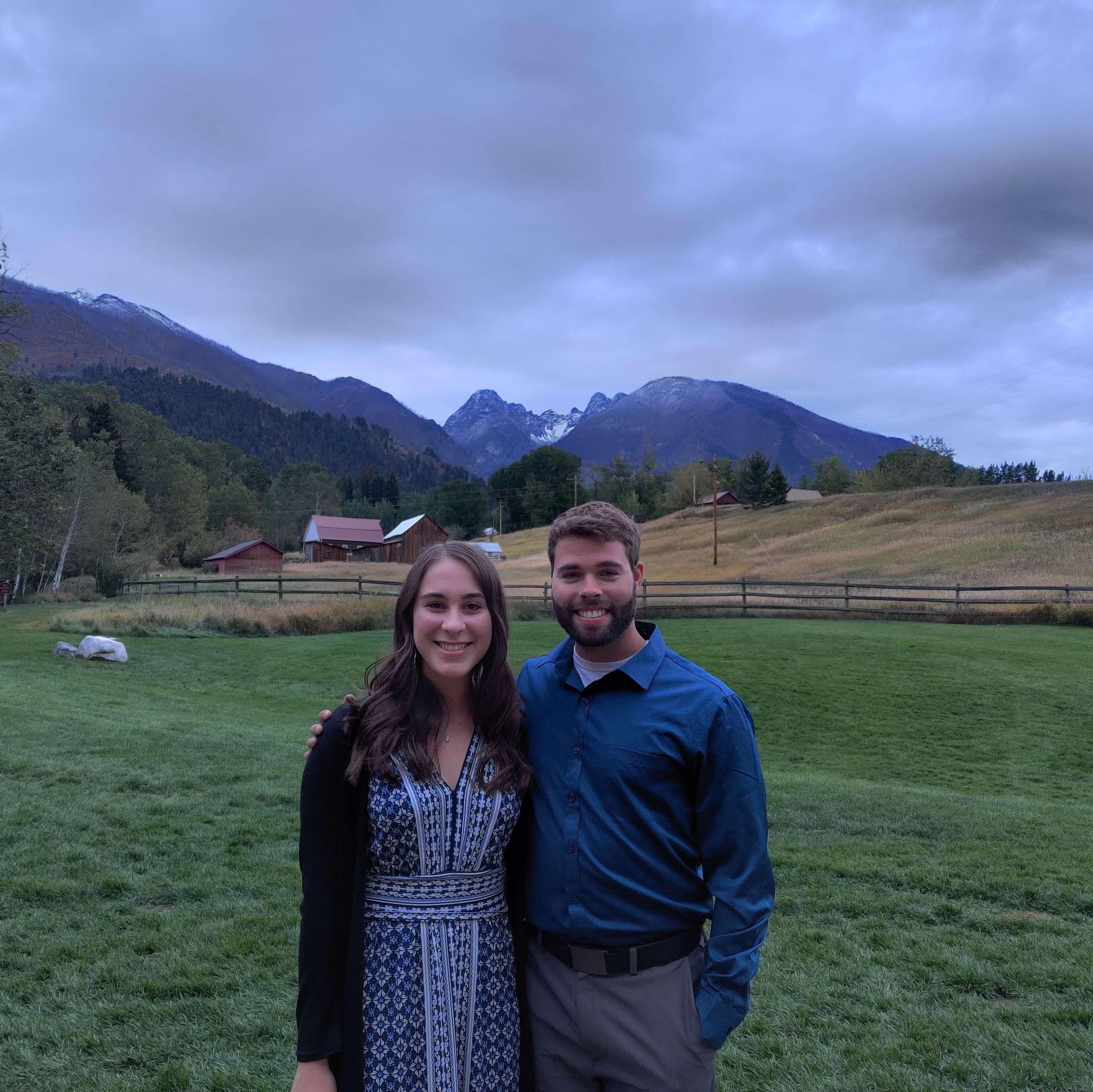 We attended Calvin's college friend's wedding in Montana.