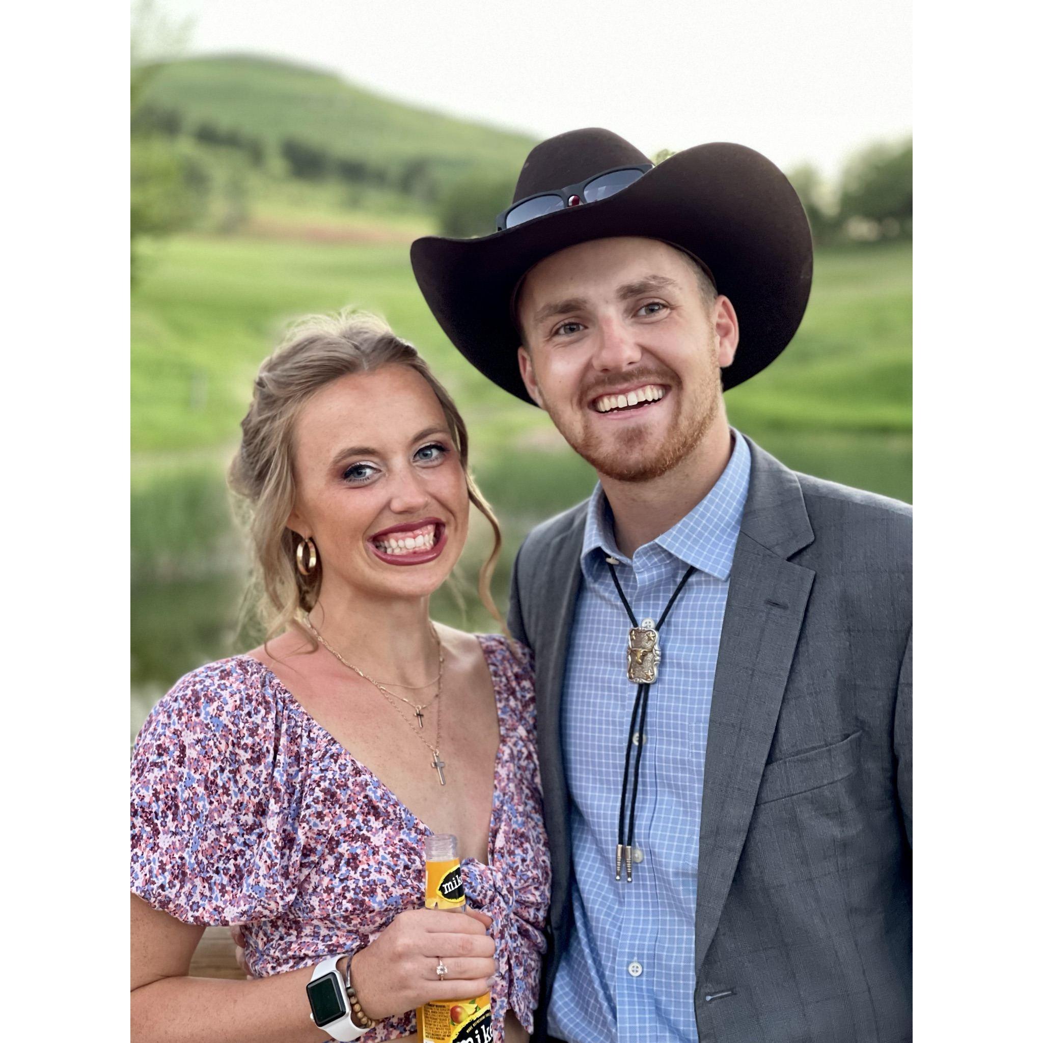 Attending the wedding for 2 close college friends in South Dakota.