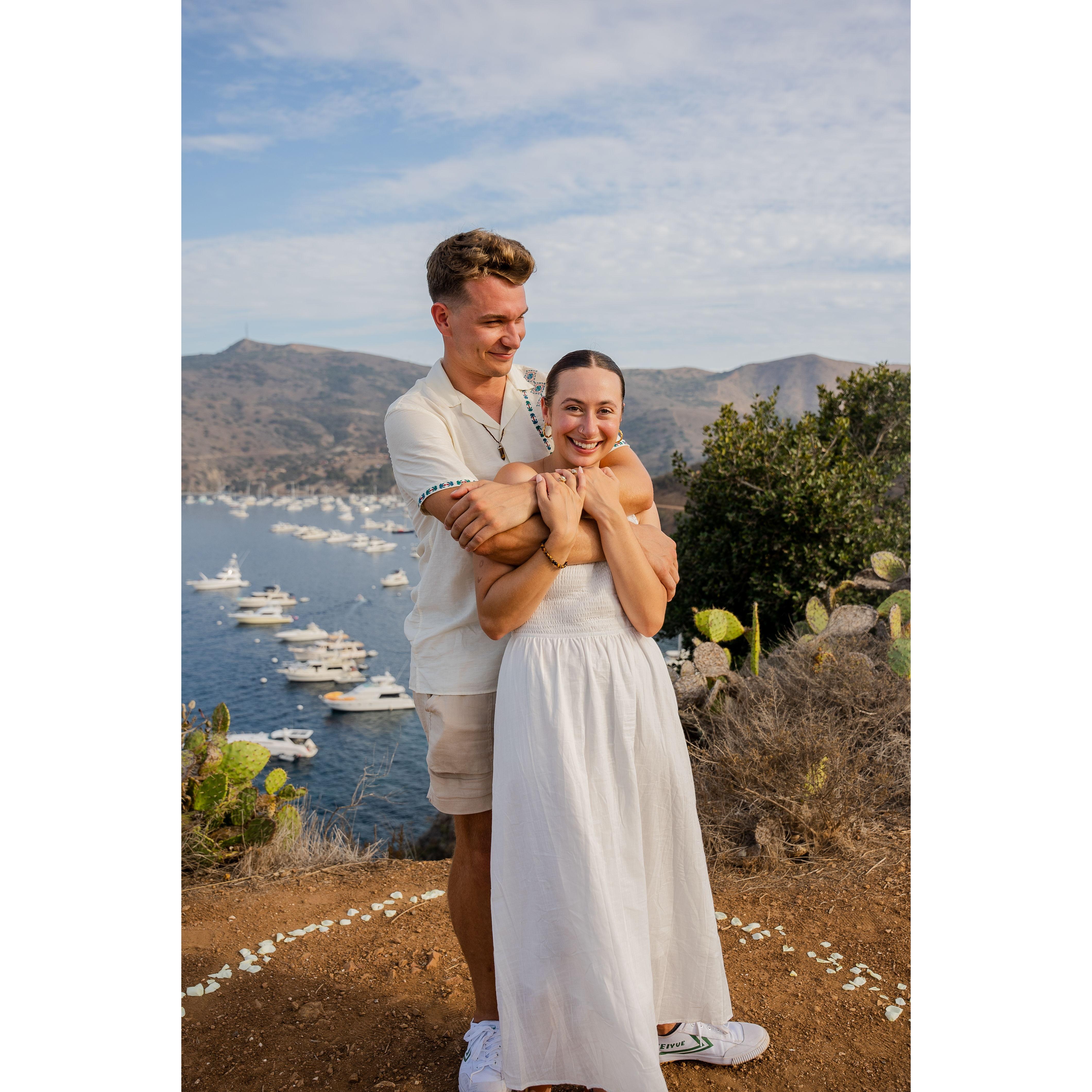 9.4.2022, the day that Victoria & Leo got engaged on Catalina Island!