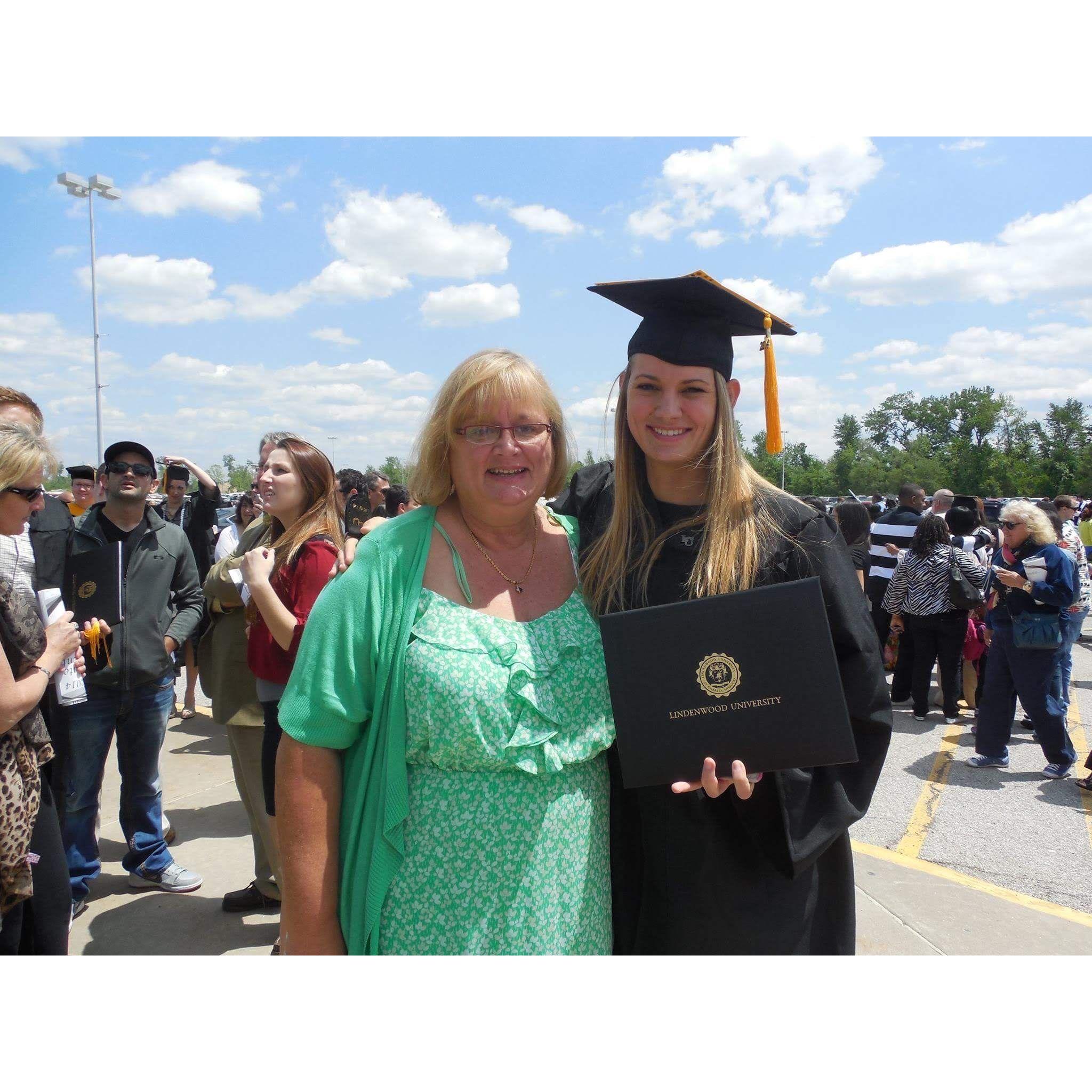 Madison and Momma at her college graduation.