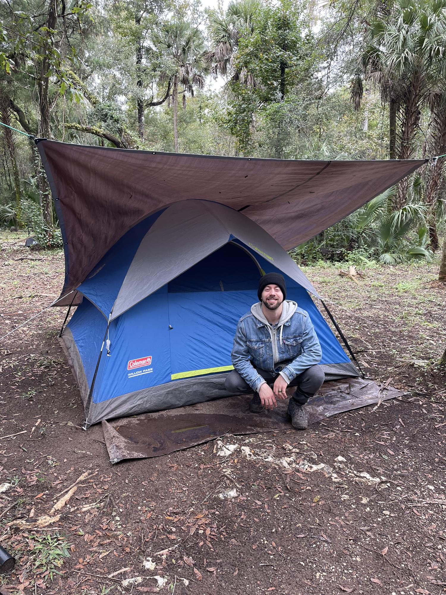 Our first time camping with 100% forecast for rain!