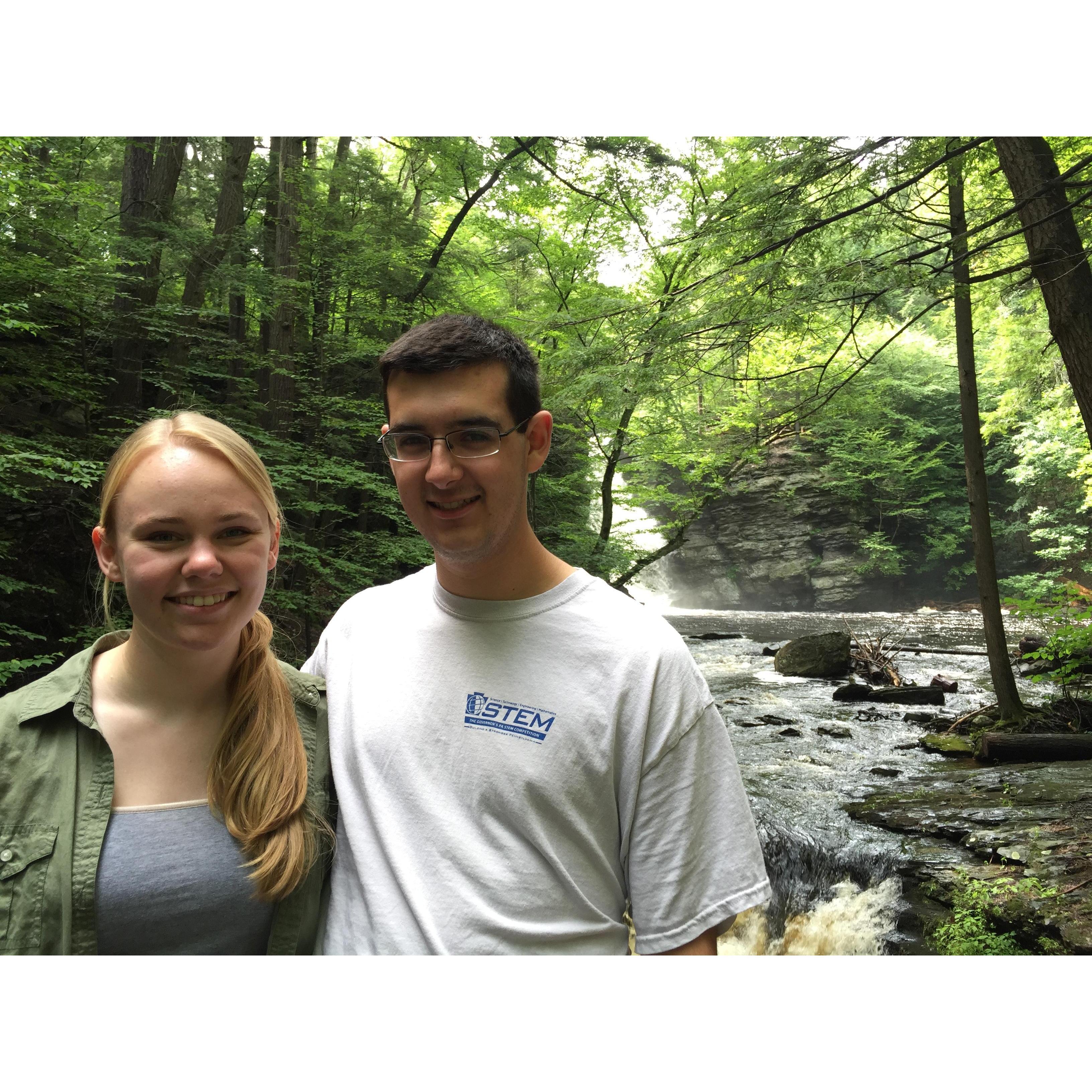 Ryan and Megan at Dingman's Falls, PA 2015.