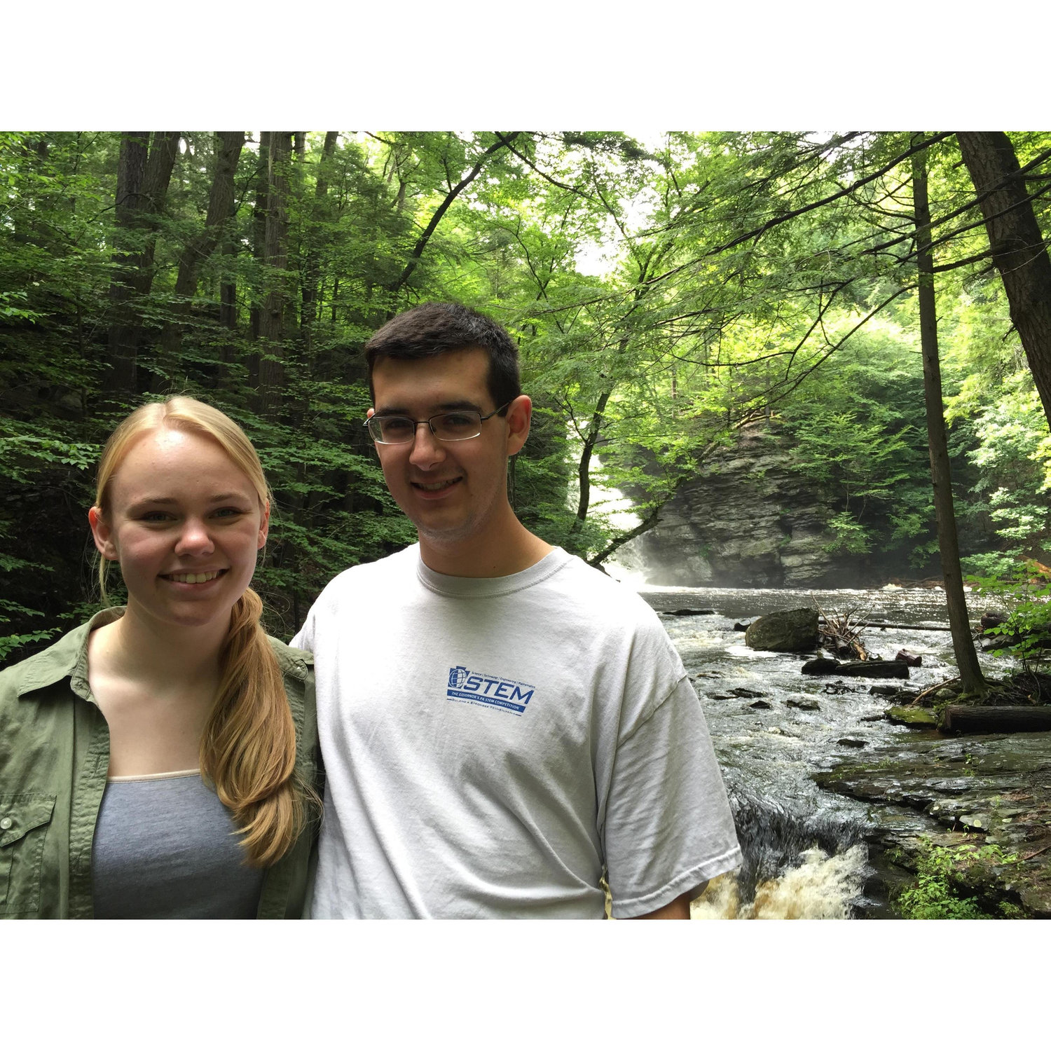 Ryan and Megan at Dingman's Falls, PA 2015.
