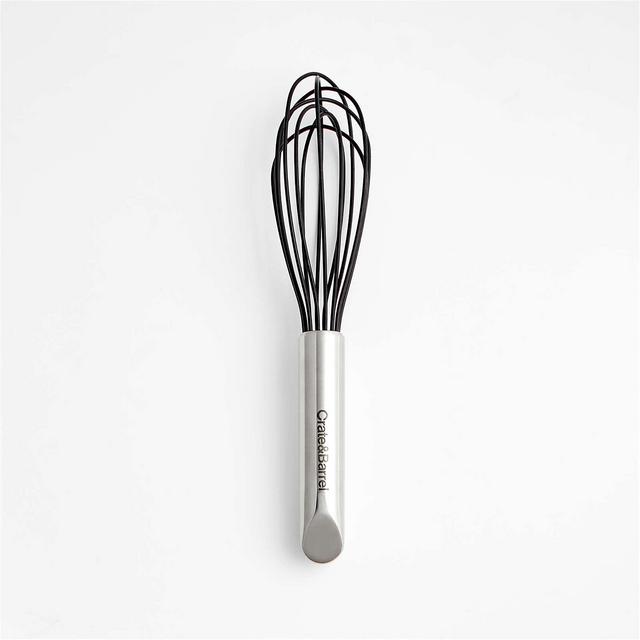 Sil Stainless Whisk 8" Blk LFGB