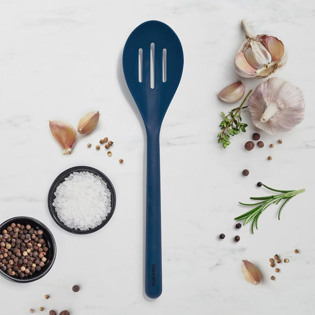 GreenPan™ Slotted Spoon, Navy
