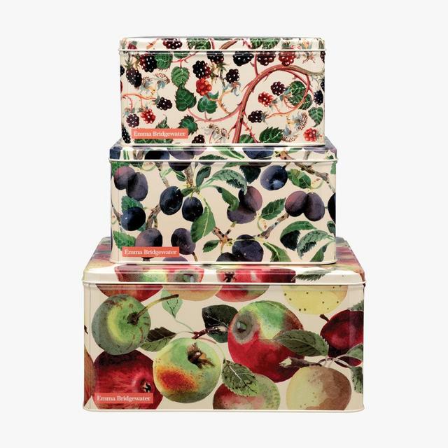 Vegetable Garden Apples Set of 3 Square Cake Tins