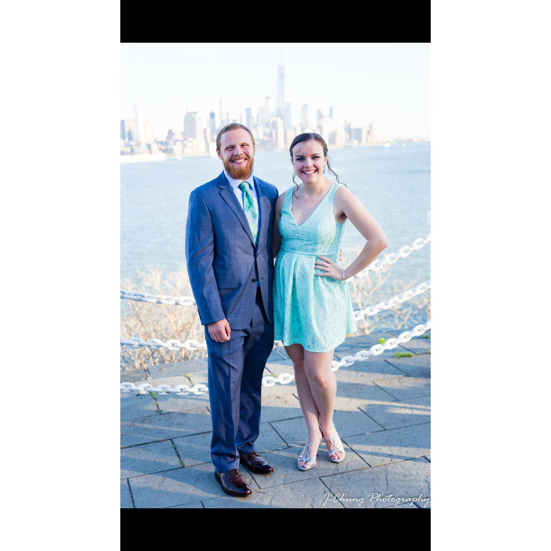 May 2016: all dressed up for Caitlin's sorority formal