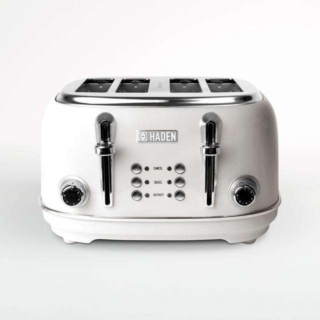 Haden Heritage Ivory White 4-Slice Toaster