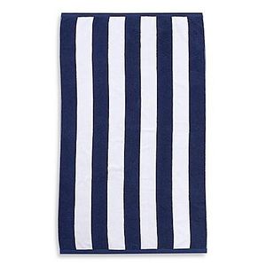 Wamsutta® Heavyweight Resort Stripe Beach Towel in Navy