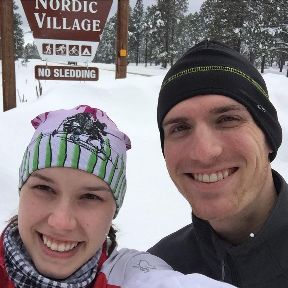 Justin's first time nordic skiing! January 21, 2017.