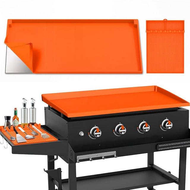 TAOMAND 36" Blackstone Silicone Griddle Cover and 16" Blackstone Griddle Accessories | Comprehensive Protection | Thick & Durable | Reusable & Premium Food-Grade Silicone Grill Mat | from Dirt & Rust