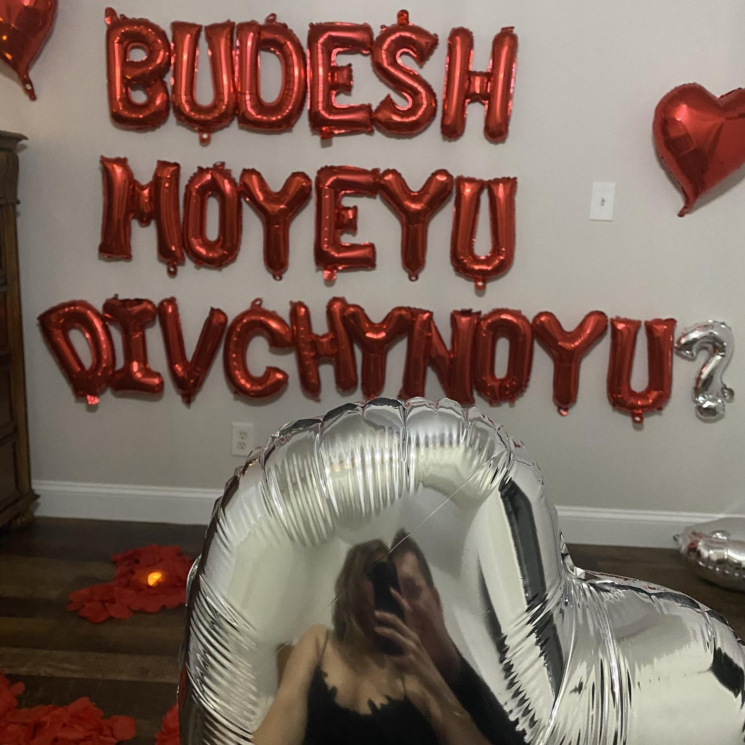 Officially boyfriend and girlfriend. Jake asked Nataliya to be his girlfriend by going to Highlands for dinner and then afterwards had “will you be my girlfriend” spelled with balloons in Ukrainian!