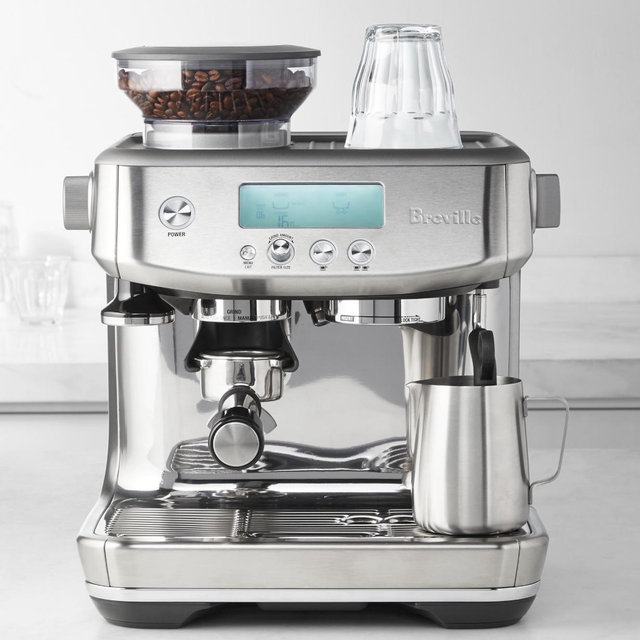 The Barista Pro Espresso Machine Bean Hopper 1/2 lb, Water Tank 67 oz