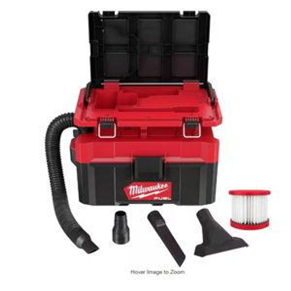 Milwaukee M18 FUEL PACKOUT 18-Volt Lithium-Ion Cordless 2.5 Gal. Wet/Dry Vacuum (Vacuum-Only) 0970-20