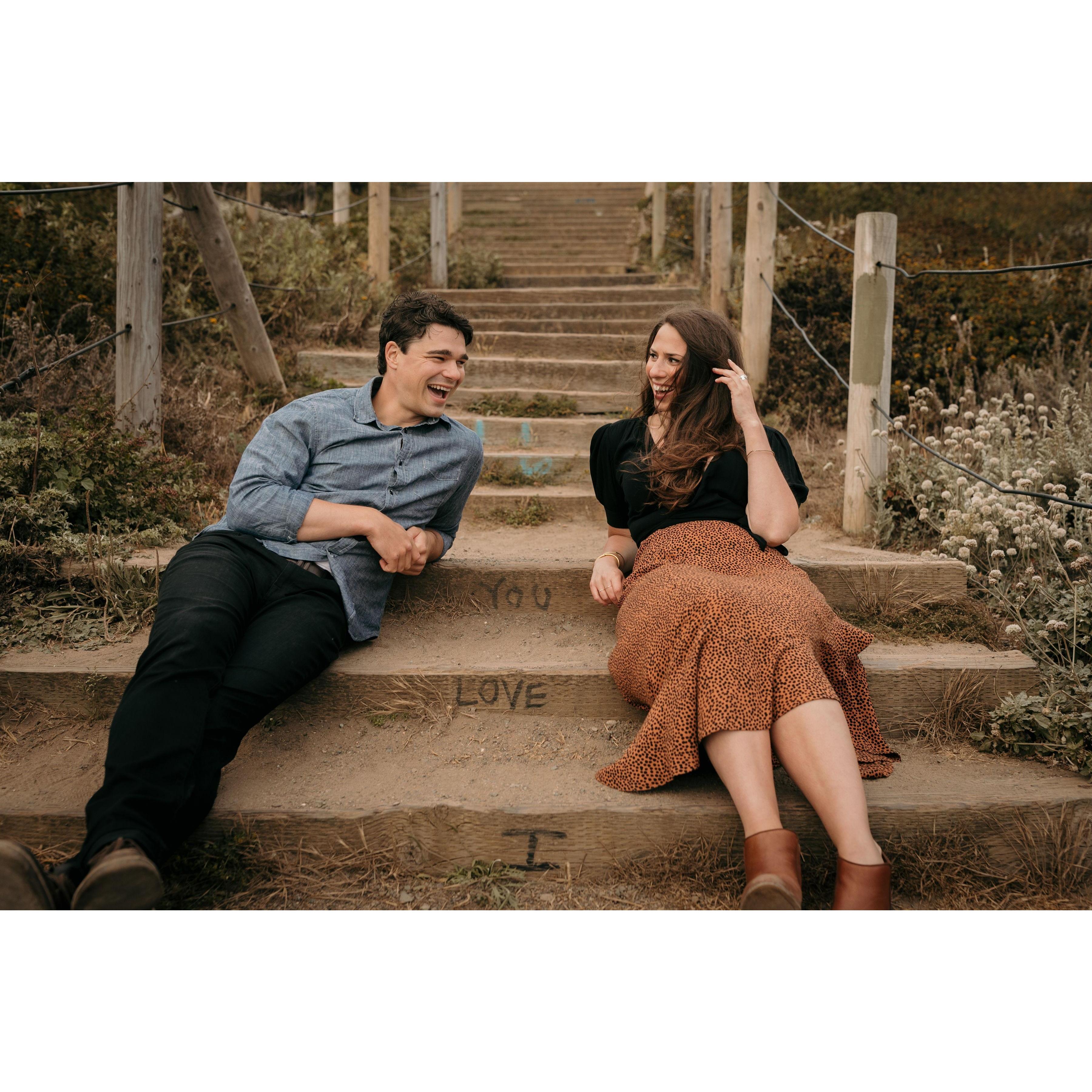 Kevin loves this cheesy/ironic photo....Ilana does not. But hey! Isn't that marriage? Compromise.