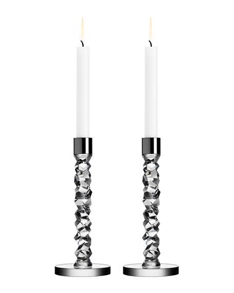 Orrefors Two Carat Candlesticks
