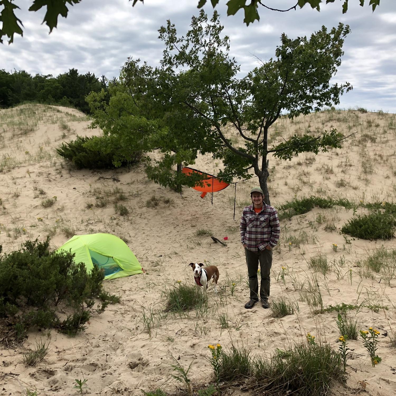 12 June 2020 - Our first backpacking trip to Nordhouse Dunes! . This place quickly won our hearts and became an annual friends trip!