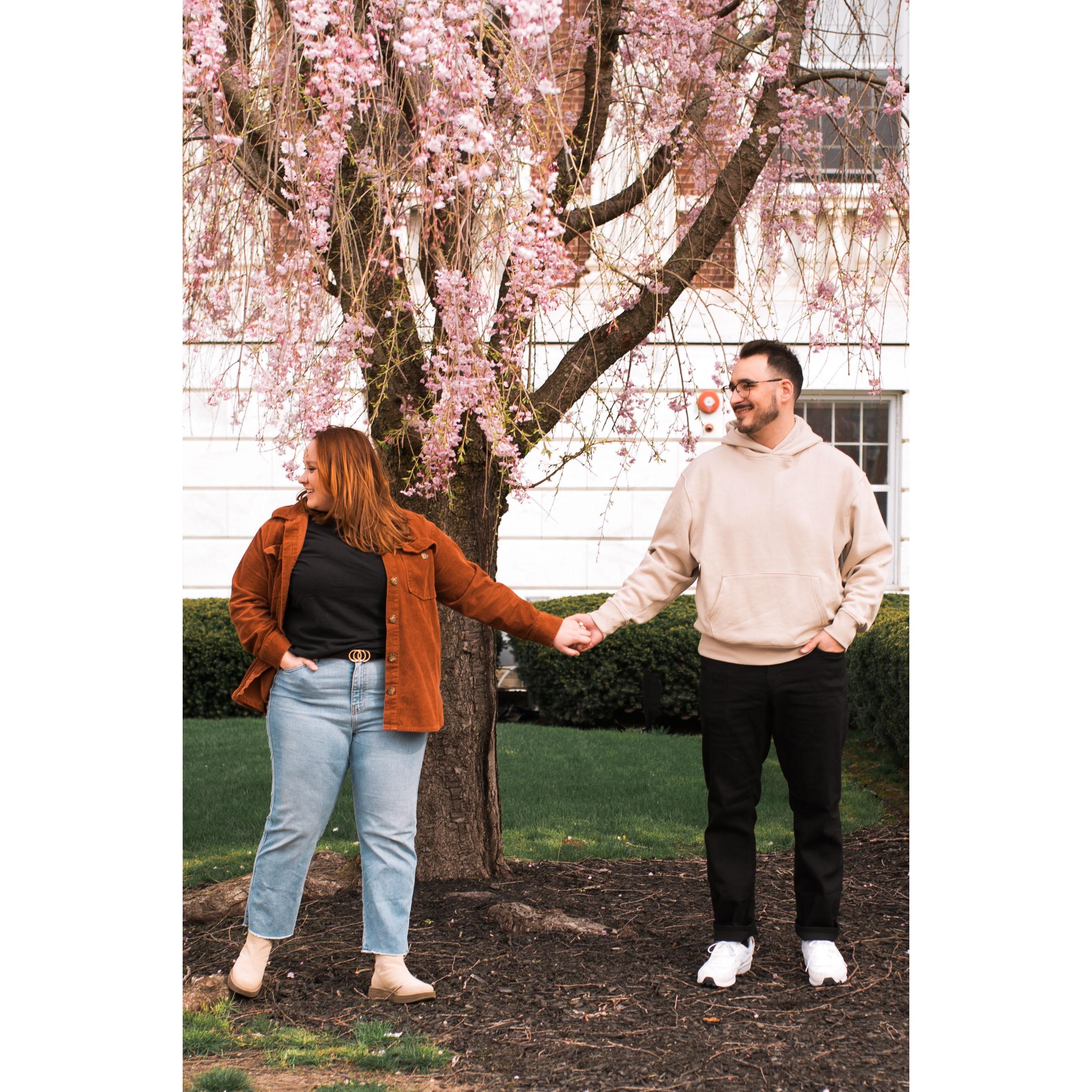 Our first engagement shoot in downtown Schenectady, NY