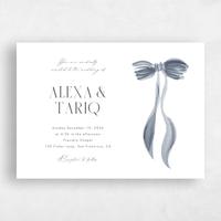 Blue Wedding Invitation - Brienno Landscape