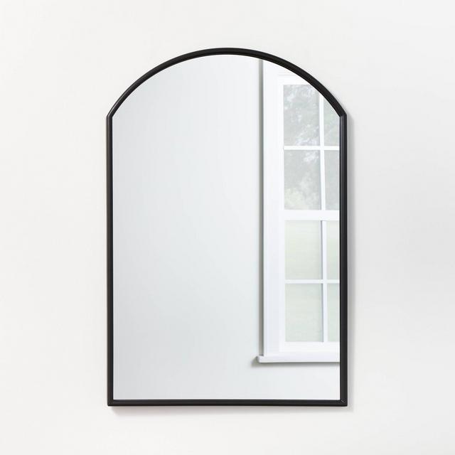 20" x 30" Arched Decorative Wall Mirror with Corners Antique Pewter - Threshold™ designed with Studio McGee