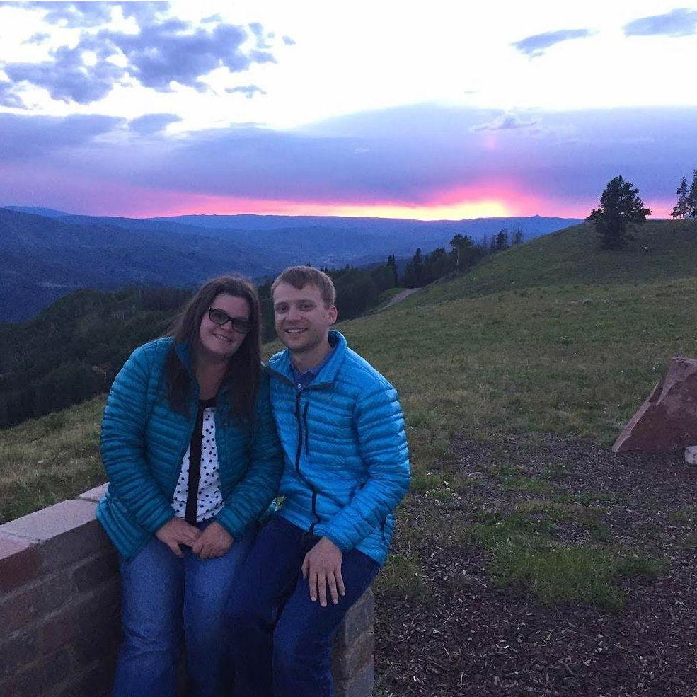 Sunset on top of Vail Mountain, CO