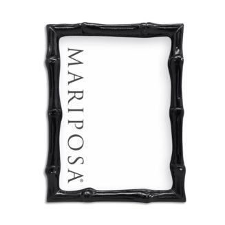 Mariposa Black Bamboo-Look 5" x 7" Frame