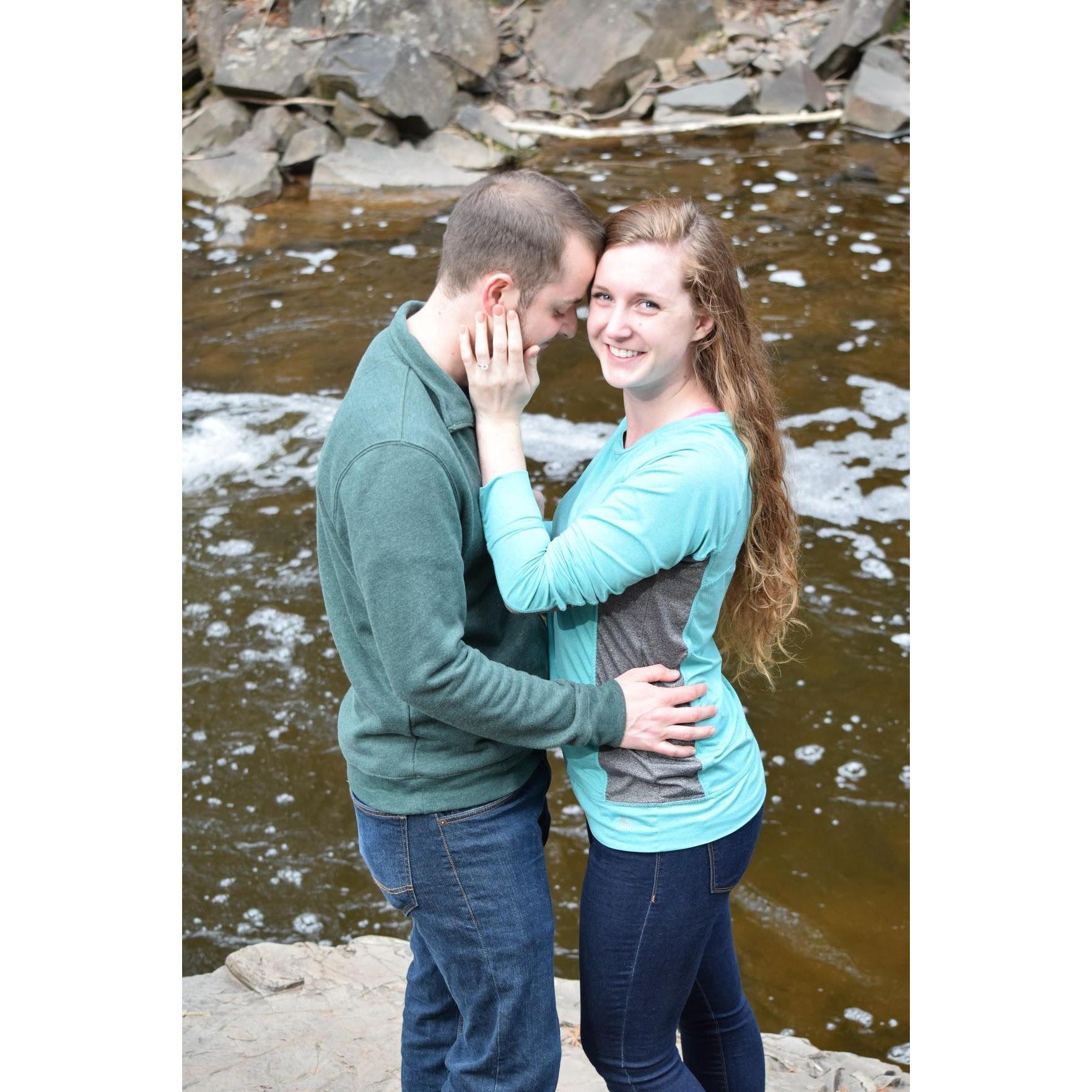 The spot where Eric proposed, May 2019