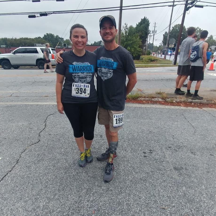 One of the many races we have run together