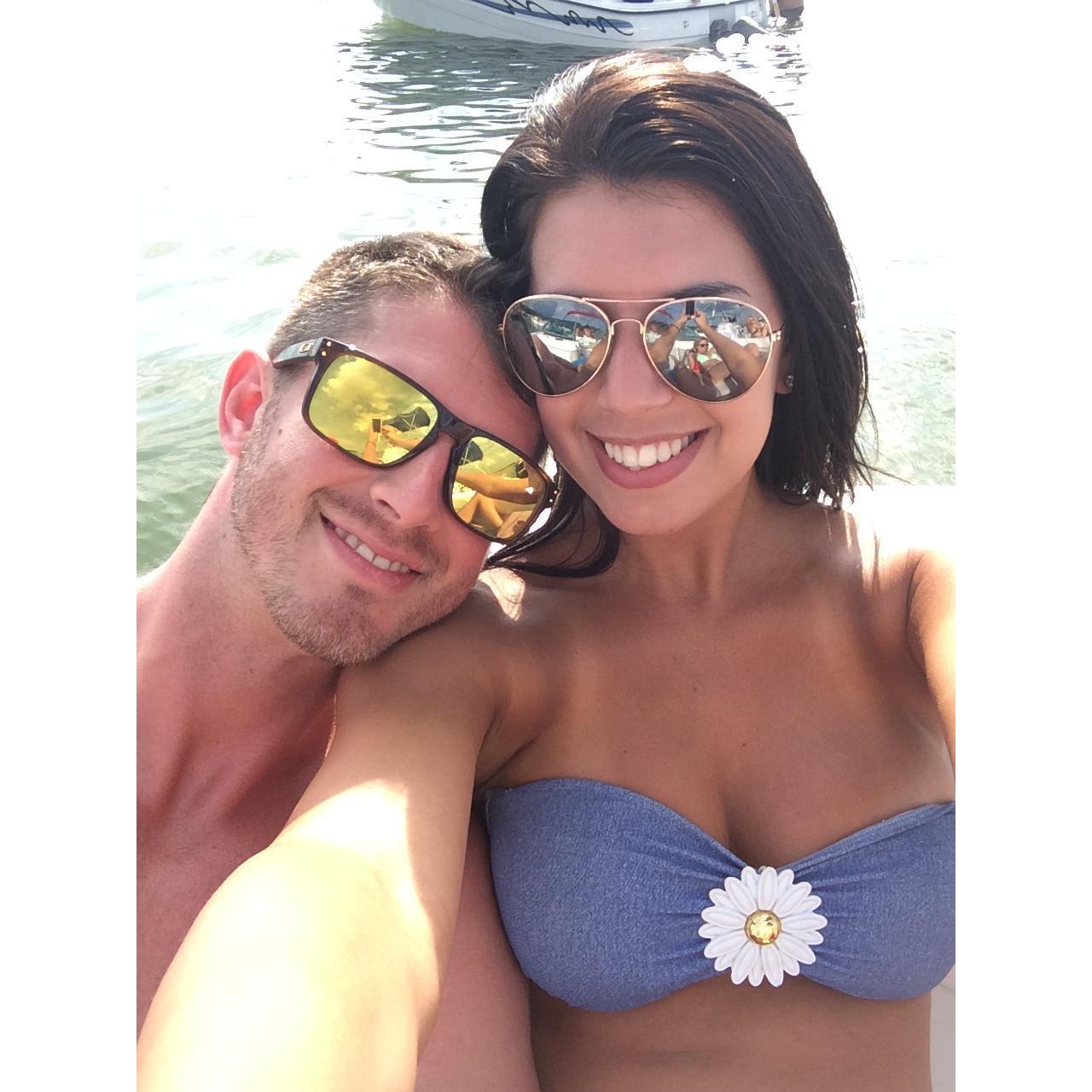 Our first boating day together!