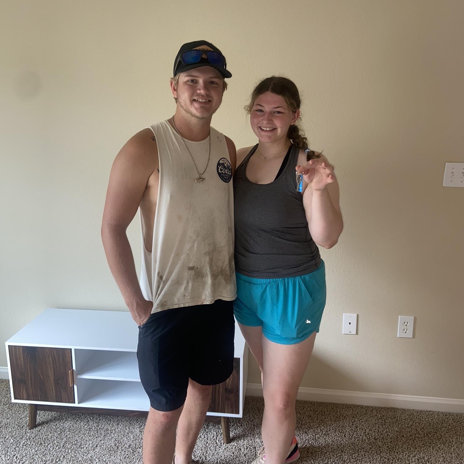 Spent our 5 year anniversary moving into our first  apartment together🤍
