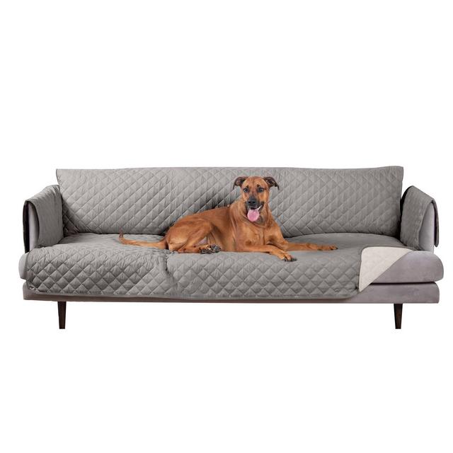 FurHaven Pet Reversible Furniture Protector - Extra Large Sofa, Gray/Mist