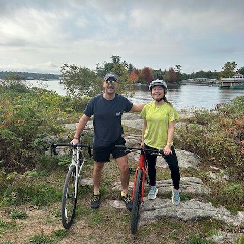 Biking at the 1000 Islands