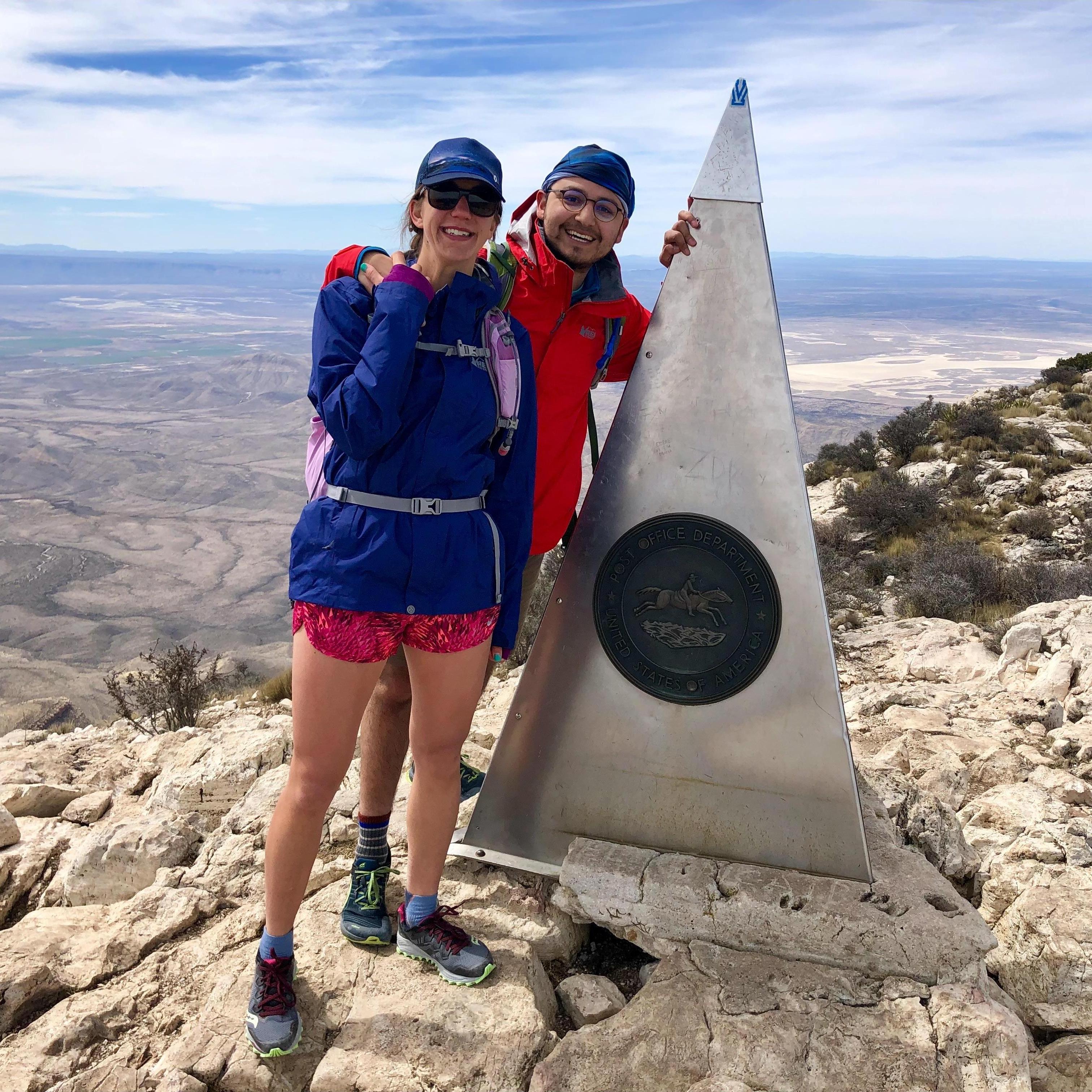 Hiking to the high point in Texas