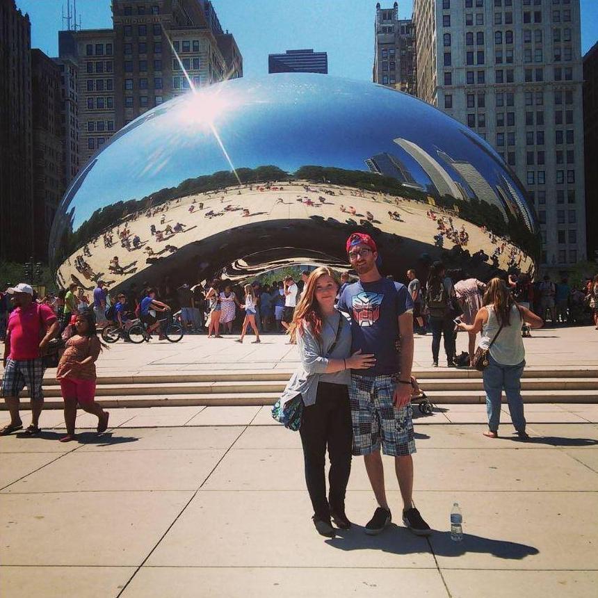 Chicago Bean! Our first trip together and we got tattoos! August 3. 2015