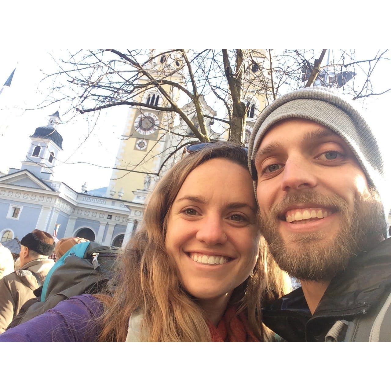 New Year festivities in Natz, Italy